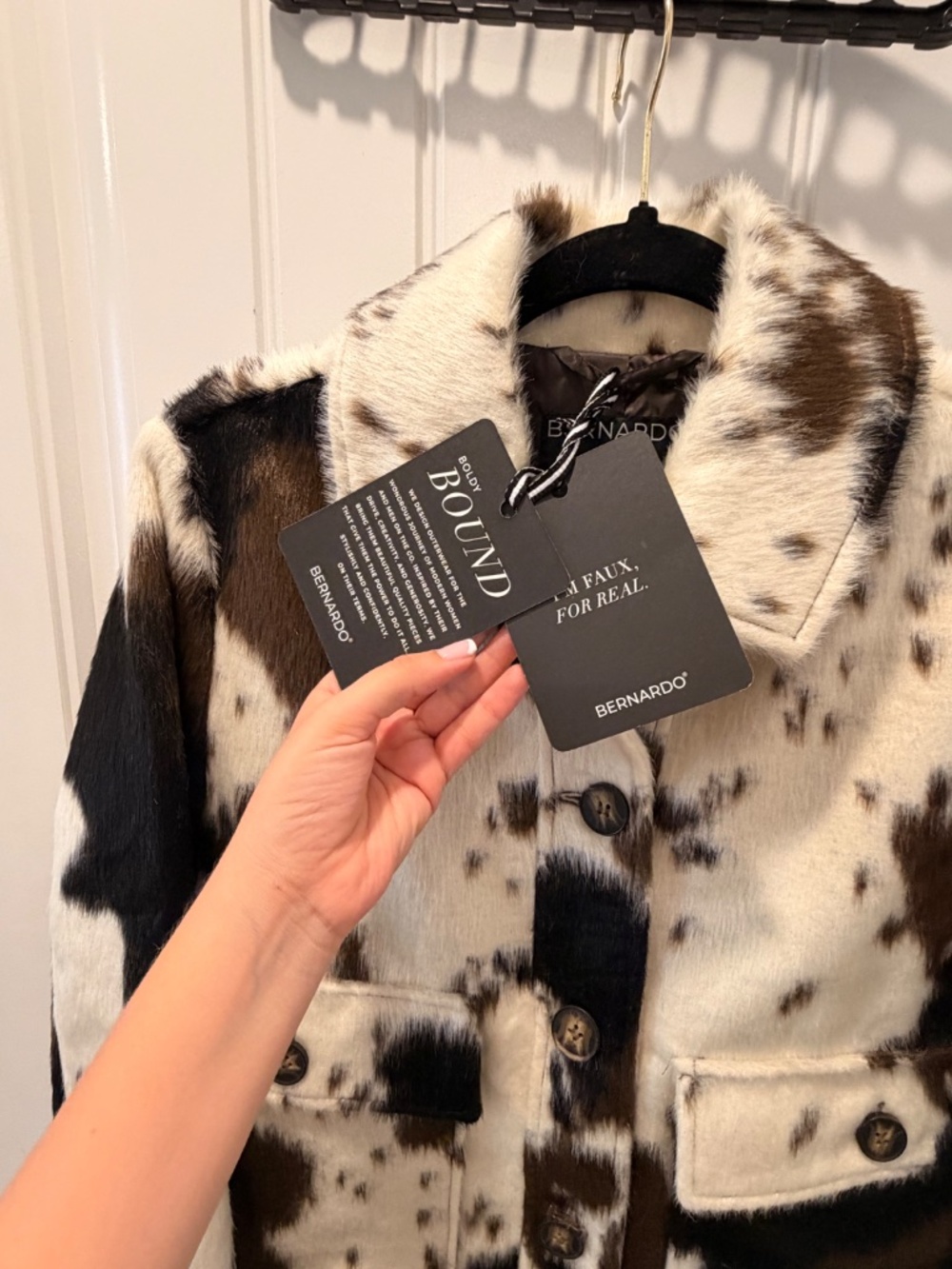 Cow print coat - Picture 3 of 5